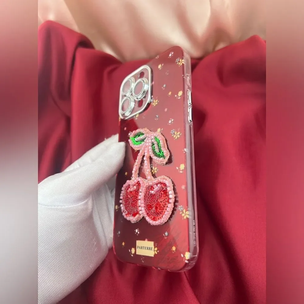 Cherry Design IPhone 15 pro max Case - Red